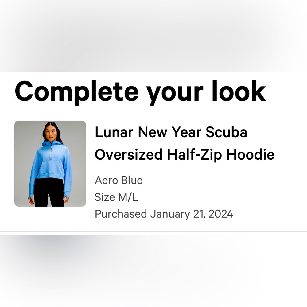 Lululemon Oversized Scuba Hoodie